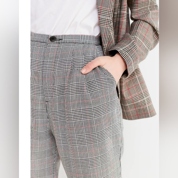 Urban Outfitters Urban Renewal Remnants High-Rise Plaid Trouser Pant Size M - Picture 3 of 9